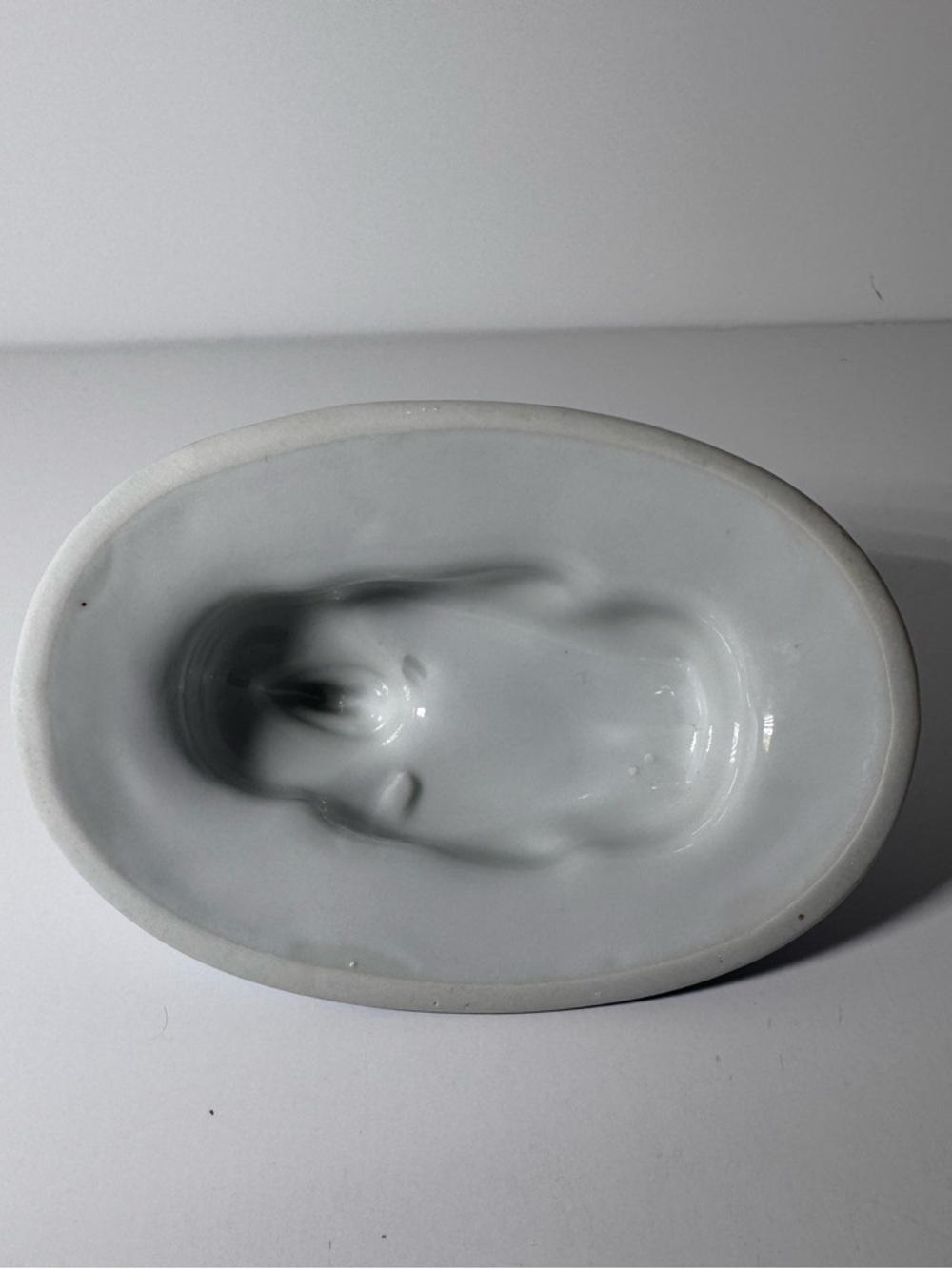 Vintage Asian style ceramic trinket box rings sculpted duck on the lid. No Chips - Picture 7 of 7